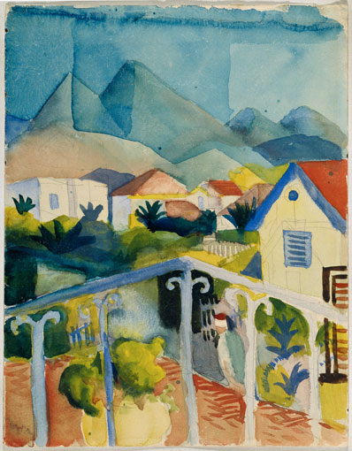 Macke, St.Germain bei Tunis, 1914 - Städtische Galerie im Lenbachhaus und Kunstbau München